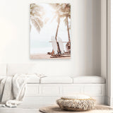 Shop Island Surfboards II Photo Canvas Art Print-Boho, Brown, Coastal, Neutrals, Photography, Photography Canvas Prints, Portrait, Tropical, View All-framed wall decor artwork