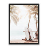 Shop Island Surfboards II Photo Canvas Art Print-Boho, Brown, Coastal, Neutrals, Photography, Photography Canvas Prints, Portrait, Tropical, View All-framed wall decor artwork