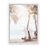 Shop Island Surfboards II Photo Canvas Art Print-Boho, Brown, Coastal, Neutrals, Photography, Photography Canvas Prints, Portrait, Tropical, View All-framed wall decor artwork