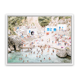 Shop Acquaviva Beach Photo Canvas Art Print-Amalfi Coast Italy, Coastal, Green, Landscape, Neutrals, Photography, Photography Canvas Prints, View All-framed wall decor artwork