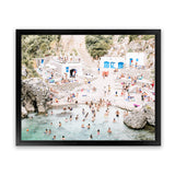Shop Acquaviva Beach Photo Art Print-Amalfi Coast Italy, Blue, Coastal, Green, Landscape, Neutrals, Photography, View All-framed poster wall decor artwork