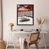 Shop Bagno Marino Archi IV Photo Art Print-Amalfi Coast Italy, Brown, Coastal, Photography, Portrait, Red, View All-framed poster wall decor artwork