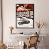 Shop Bagno Marino Archi IV Photo Canvas Art Print-Amalfi Coast Italy, Brown, Coastal, Photography, Photography Canvas Prints, Portrait, Red, View All-framed wall decor artwork