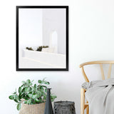 Shop Santorini Balcony Photo Art Print-Boho, Coastal, Greece, Hamptons, Photography, Portrait, View All, White-framed poster wall decor artwork