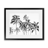 Shop Island Coconut Palms Photo Art Print-Black, Boho, Coastal, Landscape, Photography, Tropical, View All, White-framed poster wall decor artwork