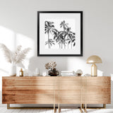 Shop Island Coconut Palms (Square) Photo Art Print-Black, Boho, Photography, Square, Tropical, View All, White-framed poster wall decor artwork