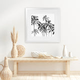 Shop Island Coconut Palms (Square) Photo Art Print-Black, Boho, Photography, Square, Tropical, View All, White-framed poster wall decor artwork