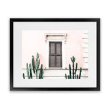 Shop Cactus Villa I Photo Art Print-Boho, Green, Landscape, Moroccan Days, Photography, Pink, Tropical, View All-framed poster wall decor artwork