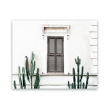 Shop Cactus Villa II Photo Art Print-Boho, Green, Landscape, Moroccan Days, Photography, Tropical, View All, White-framed poster wall decor artwork