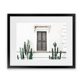 Shop Cactus Villa II Photo Art Print-Boho, Green, Landscape, Moroccan Days, Photography, Tropical, View All, White-framed poster wall decor artwork