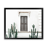 Shop Cactus Villa II Photo Art Print-Boho, Green, Landscape, Moroccan Days, Photography, Tropical, View All, White-framed poster wall decor artwork