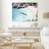 Shop Island Bay Photo Canvas Art Print-Amalfi Coast Italy, Blue, Coastal, Landscape, Photography, Photography Canvas Prints, View All-framed wall decor artwork