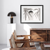 Shop Pastel Palm Shadows II Photo Art Print-Boho, Coastal, Greece, Landscape, Moroccan Days, Neutrals, Photography, Tropical, View All, White-framed poster wall decor artwork