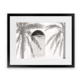 Shop Pastel Palm Shadows II Photo Art Print-Boho, Coastal, Greece, Landscape, Moroccan Days, Neutrals, Photography, Tropical, View All, White-framed poster wall decor artwork