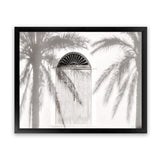 Shop Pastel Palm Shadows II Photo Art Print-Boho, Coastal, Greece, Landscape, Moroccan Days, Neutrals, Photography, Tropical, View All, White-framed poster wall decor artwork