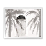 Shop Pastel Palm Shadows II Photo Art Print-Boho, Coastal, Greece, Landscape, Moroccan Days, Neutrals, Photography, Tropical, View All, White-framed poster wall decor artwork