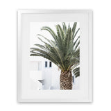 Shop Palm Courtyard Photo Art Print-Boho, Coastal, Greece, Green, Moroccan Days, Photography, Portrait, Tropical, View All-framed poster wall decor artwork