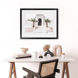 Shop Moroccan Entrance Photo Art Print-Boho, Landscape, Moroccan Days, Neutrals, Photography, Pink, Tropical, View All-framed poster wall decor artwork