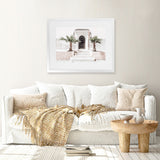 Shop Moroccan Entrance Photo Art Print-Boho, Landscape, Moroccan Days, Neutrals, Photography, Pink, Tropical, View All-framed poster wall decor artwork