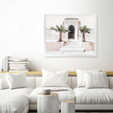 Shop Moroccan Entrance Photo Art Print-Boho, Landscape, Moroccan Days, Neutrals, Photography, Pink, Tropical, View All-framed poster wall decor artwork