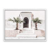 Shop Moroccan Entrance Photo Canvas Art Print-Boho, Landscape, Moroccan Days, Neutrals, Photography, Photography Canvas Prints, Pink, Tropical, View All-framed wall decor artwork
