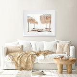 Shop Palm Parasols Photo Art Print-Amalfi Coast Italy, Brown, Coastal, Greece, Landscape, Photography, Tropical, View All-framed poster wall decor artwork