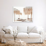 Shop Palm Parasols Photo Art Print-Amalfi Coast Italy, Brown, Coastal, Greece, Landscape, Photography, Tropical, View All-framed poster wall decor artwork