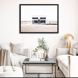 Shop Marfa Desert I Photo Canvas Art Print-Hamptons, Horizontal, Landscape, Neutrals, Photography, Photography Canvas Prints, Rectangle, View All, White-framed wall decor artwork