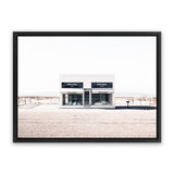 Shop Marfa Desert I Photo Canvas Art Print-Hamptons, Horizontal, Landscape, Neutrals, Photography, Photography Canvas Prints, Rectangle, View All, White-framed wall decor artwork