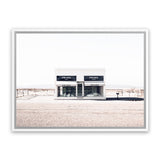 Shop Marfa Desert I Photo Canvas Art Print-Hamptons, Horizontal, Landscape, Neutrals, Photography, Photography Canvas Prints, Rectangle, View All, White-framed wall decor artwork