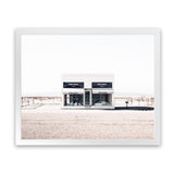 Shop Marfa Desert I Photo Art Print-Hamptons, Horizontal, Landscape, Neutrals, Photography, Rectangle, View All, White-framed poster wall decor artwork
