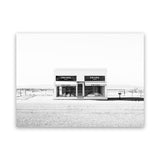 Shop Marfa Desert II Photo Canvas Art Print-Black, Coastal, Greece, Hamptons, Horizontal, Landscape, Photography, Photography Canvas Prints, Rectangle, View All, White-framed wall decor artwork