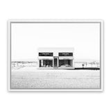 Shop Marfa Desert II Photo Canvas Art Print-Black, Coastal, Greece, Hamptons, Horizontal, Landscape, Photography, Photography Canvas Prints, Rectangle, View All, White-framed wall decor artwork