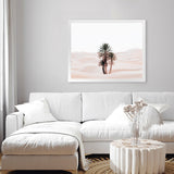 Shop Desert Palms I Photo Art Print-Horizontal, Landscape, Moroccan Days, Neutrals, Photography, Pink, Rectangle, Tropical, View All-framed poster wall decor artwork