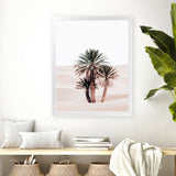 Shop Desert Palms II Photo Art Print-Moroccan Days, Neutrals, Photography, Pink, Portrait, Tropical, View All-framed poster wall decor artwork