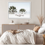 Shop Sun Terrace I Photo Canvas Art Print-Amalfi Coast Italy, Coastal, Green, Landscape, Photography, Photography Canvas Prints, Tropical, View All, White-framed wall decor artwork