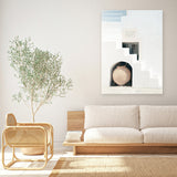 Shop Grecian Vase Photo Canvas Art Print-Boho, Coastal, Greece, Photography, Photography Canvas Prints, Portrait, View All, White-framed wall decor artwork