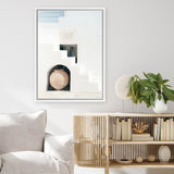 Shop Grecian Vase Photo Canvas Art Print-Boho, Coastal, Greece, Photography, Photography Canvas Prints, Portrait, View All, White-framed wall decor artwork