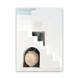 Shop Grecian Vase Photo Canvas Art Print-Boho, Coastal, Greece, Photography, Photography Canvas Prints, Portrait, View All, White-framed wall decor artwork