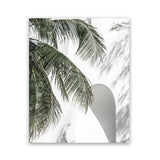 Shop Tropical Palm Villa Photo Art Print-Coastal, Greece, Green, Hamptons, Moroccan Days, Photography, Portrait, Tropical, View All, White-framed poster wall decor artwork