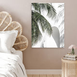 Shop Tropical Palm Villa Photo Canvas Art Print-Coastal, Green, Hamptons, Moroccan Days, Photography, Photography Canvas Prints, Portrait, Tropical, View All, White-framed wall decor artwork
