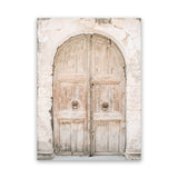 Shop Old Wooden Doorway Photo Canvas Art Print-Boho, Brown, Greece, Moroccan Days, Neutrals, Photography, Photography Canvas Prints, Portrait, View All-framed wall decor artwork