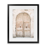 Shop Old Wooden Doorway Photo Art Print-Boho, Brown, Greece, Moroccan Days, Neutrals, Photography, Portrait, View All-framed poster wall decor artwork