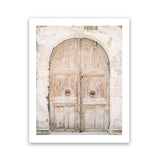 Shop Old Wooden Doorway Photo Art Print-Boho, Brown, Greece, Moroccan Days, Neutrals, Photography, Portrait, View All-framed poster wall decor artwork