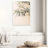 Shop Olive Branch Photo Canvas Art Print-Boho, Botanicals, Greece, Green, Neutrals, Orange, Photography, Photography Canvas Prints, Portrait, View All-framed wall decor artwork