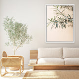 Shop Olive Branch Photo Canvas Art Print-Boho, Botanicals, Greece, Green, Neutrals, Orange, Photography, Photography Canvas Prints, Portrait, View All-framed wall decor artwork