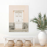 Shop Casa Entrance Photo Canvas Art Print-Grey, Moroccan Days, Orange, Photography, Photography Canvas Prints, Pink, Portrait, View All-framed wall decor artwork