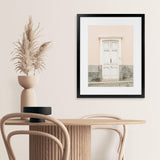 Shop Casa Entrance Photo Art Print-Grey, Moroccan Days, Orange, Photography, Pink, Portrait, View All-framed poster wall decor artwork