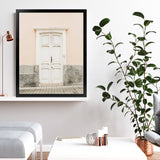 Shop Casa Entrance Photo Art Print-Grey, Moroccan Days, Orange, Photography, Pink, Portrait, View All-framed poster wall decor artwork