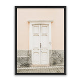Shop Casa Entrance Photo Canvas Art Print-Grey, Moroccan Days, Orange, Photography, Photography Canvas Prints, Pink, Portrait, View All-framed wall decor artwork